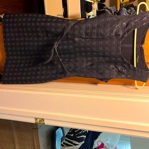 Banana Republic belted navy dress